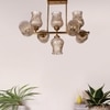 Devansh Gold Wall Mounted Lamp With Off-White Cotton Shade