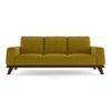 Granada Premium 3 Seater Fabric Sofa in Olive Green Colour