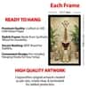 The Castle Decor Funny Giraffe Reading Newspaper Bathroom Wall Art 8x12 Inch