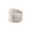 Andean Swivel Solid Wood Accentrel Chair in Grey Colour