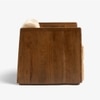 Roko Fabric Lounge Chair in Brown Colour