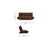 Merol 3 Seater Sofa Cum Bed In Brown Color