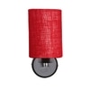 Devansh Metal Electric Wall Light in Maroon Colour with Maroon Shade Count of 1 Light