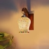 Devansh Solid Wood Electric Wall Light in Brown Colour with Multi Shade Count of 1 Light