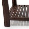 Claire Rectangular Solid Wood Coffee Table In Teak Finish