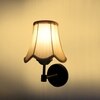 Devansh Gold Wall Mounted Lamp With Off-White Cotton Shade