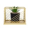 Minimalist Square Planter With Artificial Plant