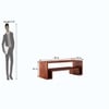 Kiara Solid Wood Free Standing TV Unit in Honey Finish