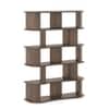 Imola Solid Wood Bookshelf In Danish Walnut Finish