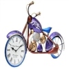 Blue Color Metal Decorative Handcrafted Motorcycle Wall Clock By Craft Tree
