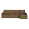 Apollo Sofa (Colour : Dune, Cushion : Soft, Back Type : High Back, Seating Capacity : Right Aligned 3 Seater + Right Aligned Chaise + Ottoman)