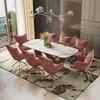 Paloma 8 Seater Pluto Spanish Ceramic Dining Table With Beck Dining Chairs