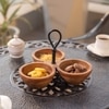 Ireka Home Munch Trio Acacia Wood Snack Bowl Set – Set of 3
