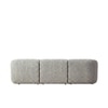 Zenliving Wood 3 Seater With Upholstery Non Storage Sofa In Grey Colour