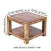 Kassel End Table - Teak Finish