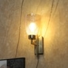 Eliante Modern Wall Lights Mild Steel & Glass Material Antique & Champaign Finish