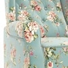 Ellis One Seater Pushback Recliner in Dusty Teal Floral Colour