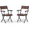 Masai Arm Chair Teak Finish Set of 2