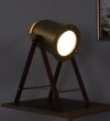 Star Gold Light Study Lamp in Brown Shade