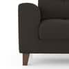 Verona Premium 1 Seater Fabric Sofa in Stone Grey Velvet Colour