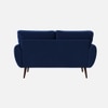 Faro Velvet 2 Seater Sofa in Navy Blue Colour