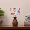 Devansh Multicolor Cotton Table Lamp With  Wood Natural Base (7X13 Inches)-15