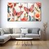 The Castle Decor Butterflies Wall Painting Wooden Framed 27x48 Inch (Style 1)