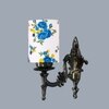 Devansh Metal Electric Wall Light in Antique Gold Colour with Multi Shade Count of 1 Light