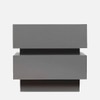 Lagere Series Bedside Table duly polished in Greyish