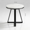 Black Metal Side Table in Black Colour