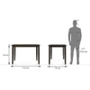 Ava 4 Seater Dining Table With 4 Chairs (Finish : Umber Walnut)