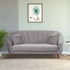 Nilo Velvet 3 Seater Sofa in Grey Colour