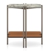 Paloma Marble Side Table in Saturn Spanish Ceramic Finish