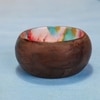 Ireka Home Snack Glow Wooden Snack Bowl with Enamel