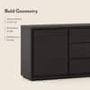 Vector Solid Wood Sideboard in American Walnut Finish