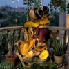 Brown Natural Driftwood And Earthen Pot Water Fountain