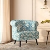 Bardot Lounge Chair - Mint Ikat