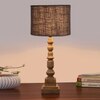 Devansh Grey Jute   Table Lamp With  Wood Natural Base (7X7X21.25 Inches)-17