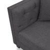 Windsor Essential 2 Seater Fabric Sofa in Steel Colour