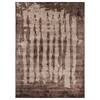 Abstract Brown Wool Silk Handmade Area Rug for Living Room 12x15