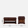 Sheesham Wood Coffee Table In Scratch Resistant Provincial Teak Finish