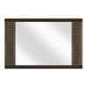 Masai Solid Wood Mirror In American Walnut - 2 Tone Finish