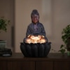 Wine 2Ft Lotus Buddha Water Fountain