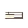 DCanape Naomi Engineering Wood TV Unit Dark Acacia Light Acacia Finish