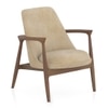 Dakota Lounge Chair In Stria Beige Colour