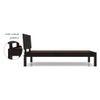 Boston Solid Wood Single Size Bed In Mahogany Finish
