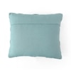 Basket Knit Cadet Blue Cotton Cushion Cover 16X16 Inches