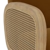 Arna Solid Wood Lounge Chair In Ochre Velvet