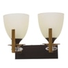 Eliante Modern Wall Lights Mild Steel & Glass Material Antique, Brown & White Finish