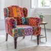 Desi Banjara 1 Seater Fabric Sofa in Multicolour